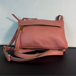Vince Camuto Double Zip Crossbody in Pink